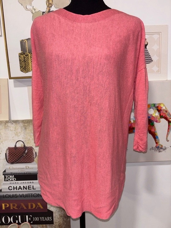 J. Jill Sweaters - J. Jill Coral-Pink Lightweight Knit Tunic